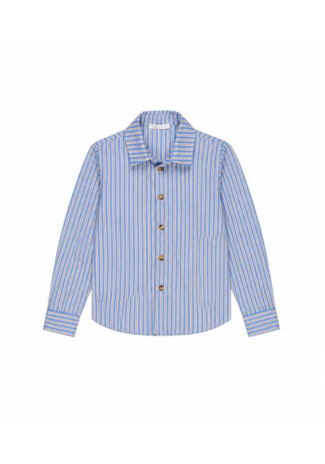 Camicia a righe U+E' BY MISS GRANT | UEM0955AZZURRO